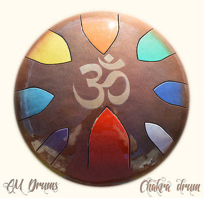 AM Drum - CUSTOM MADE CHAKRA DRUM - SALE handmade unique - healing therapy drum