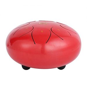 MMBAT Tank Drum Steel Tongue Drum - Yoga Zen Color Rojo