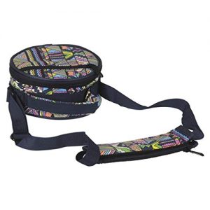 bolsa colorida de tela para mini handpan portatil