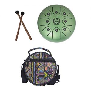 kit mini handpan verde MMBAT + bolsa + mazos