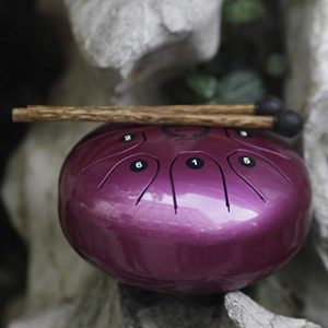 MMBAT Homyl - Mini Steel Tongue Drum Rosa con mazos